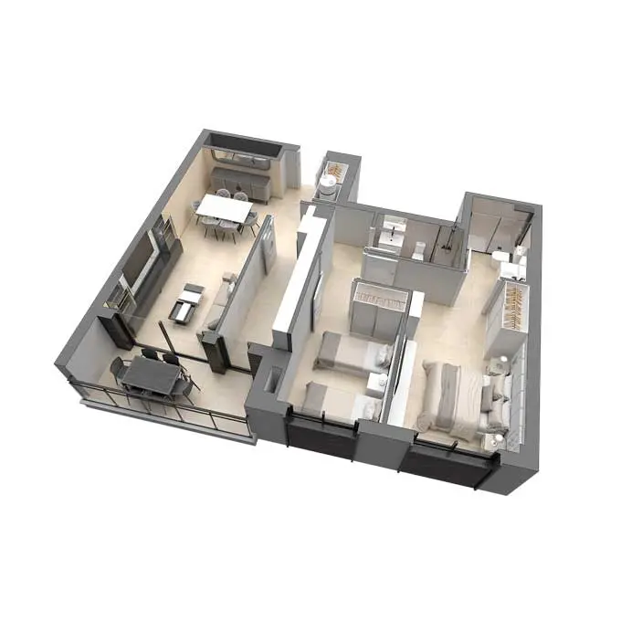Edificio Panorama 16 Типология A1