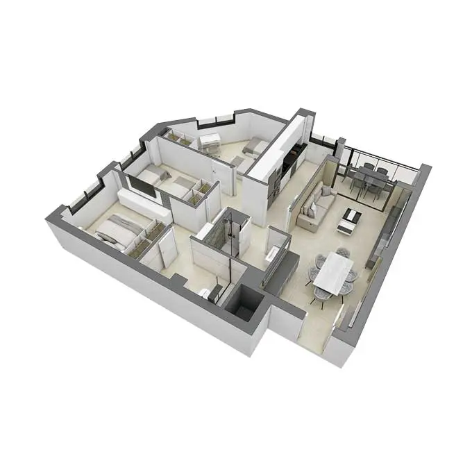 Edificio Panorama 18 Типология B1