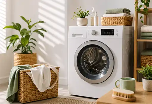 when-to-run-the-washing-machine-today-2 Laundry room with the washing machine